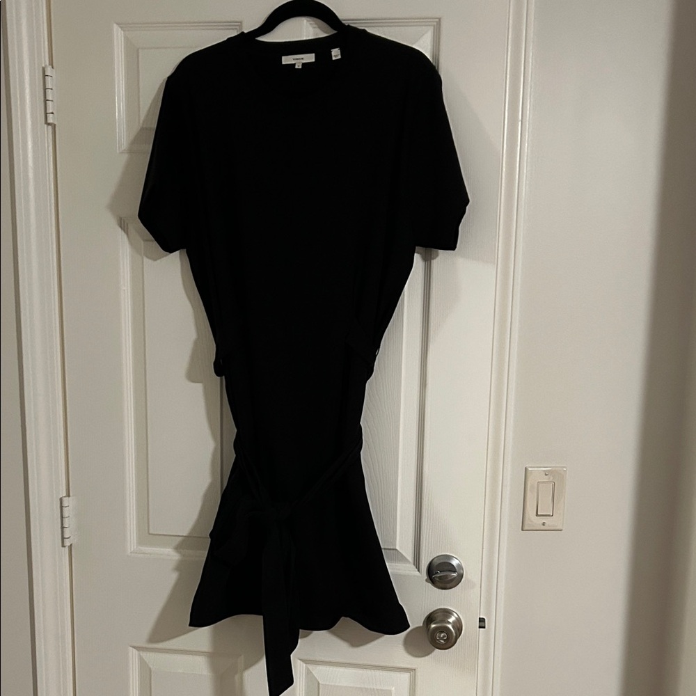 Vince belted cotton Dress